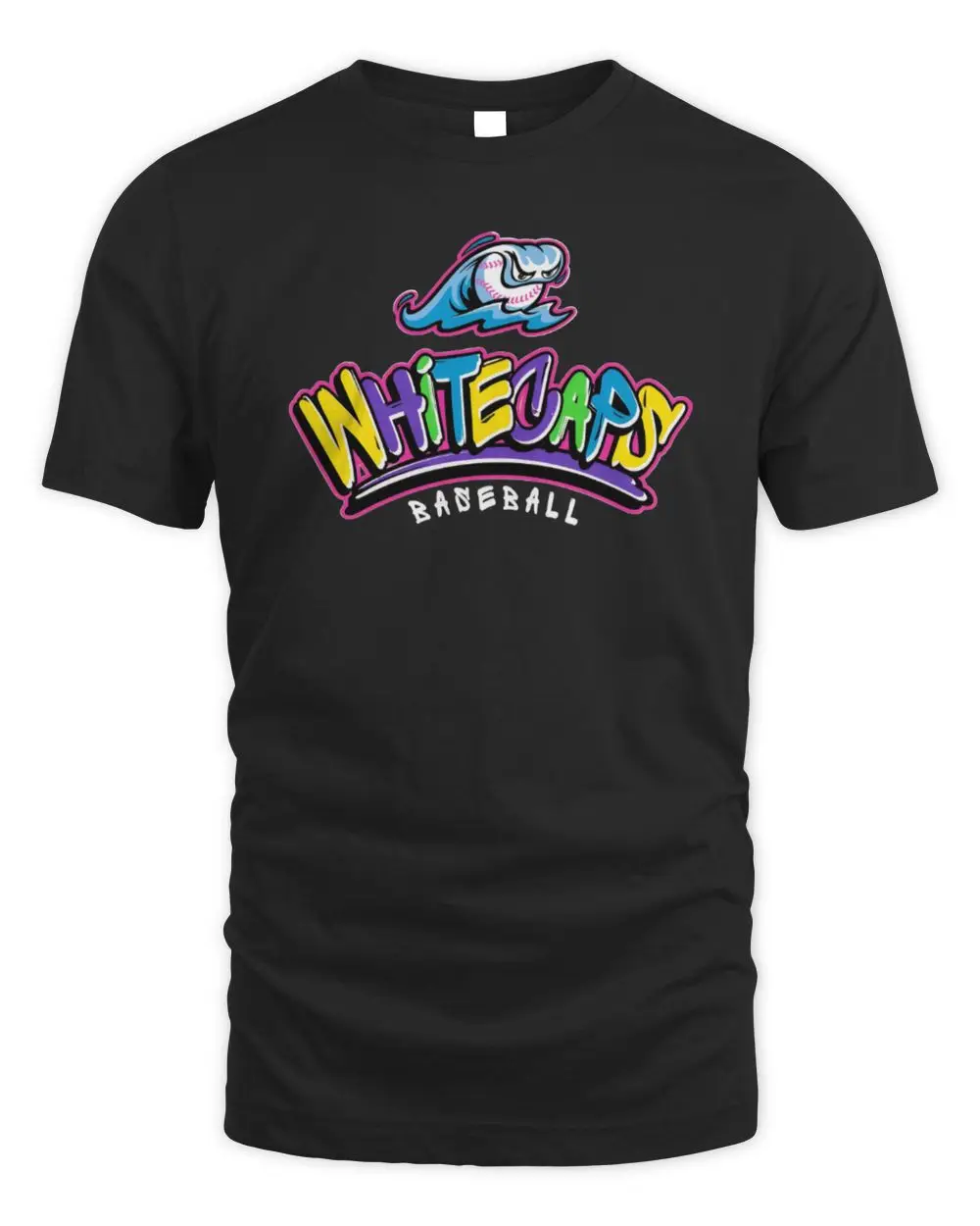West Michigan Whitecaps Baseball Team Colorful Graffiti Logo Graphic T-Shirt