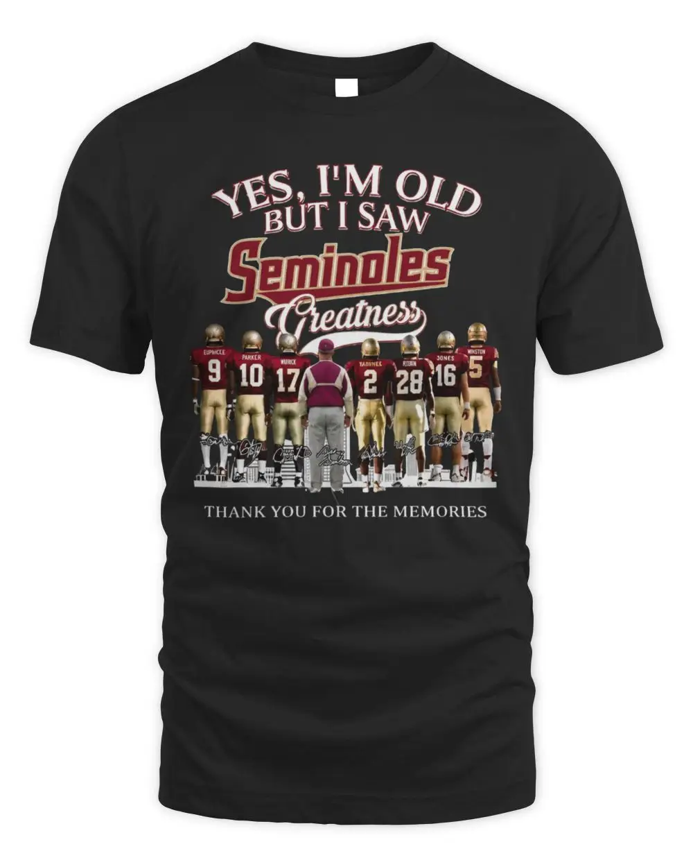 Yes I'm Old But I Saw Seminoles Greatness Florida State Football Players Thank You For The Memories Hoodie