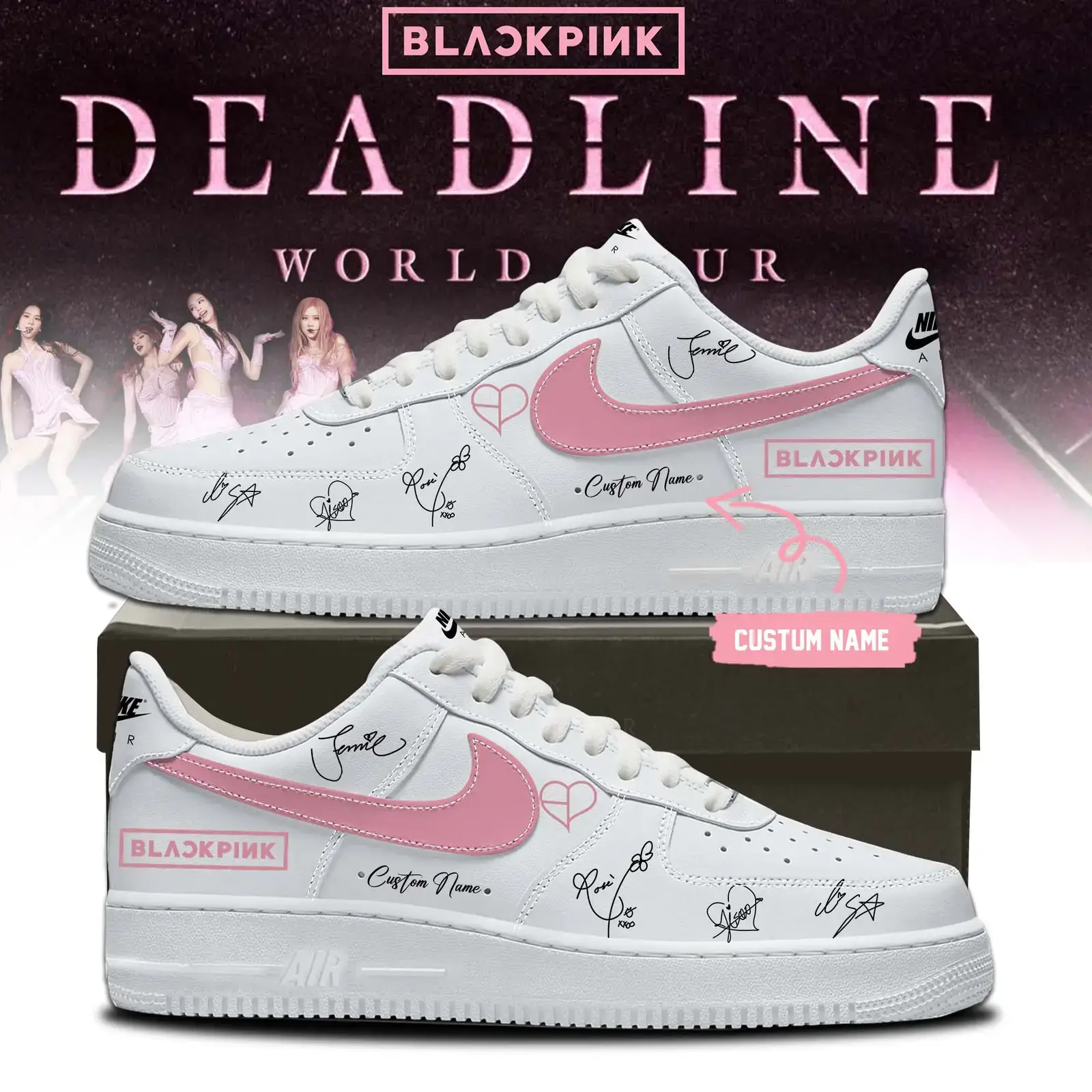”Deadline World Tour” Limited Edition Air Force 1 Shoes 2 