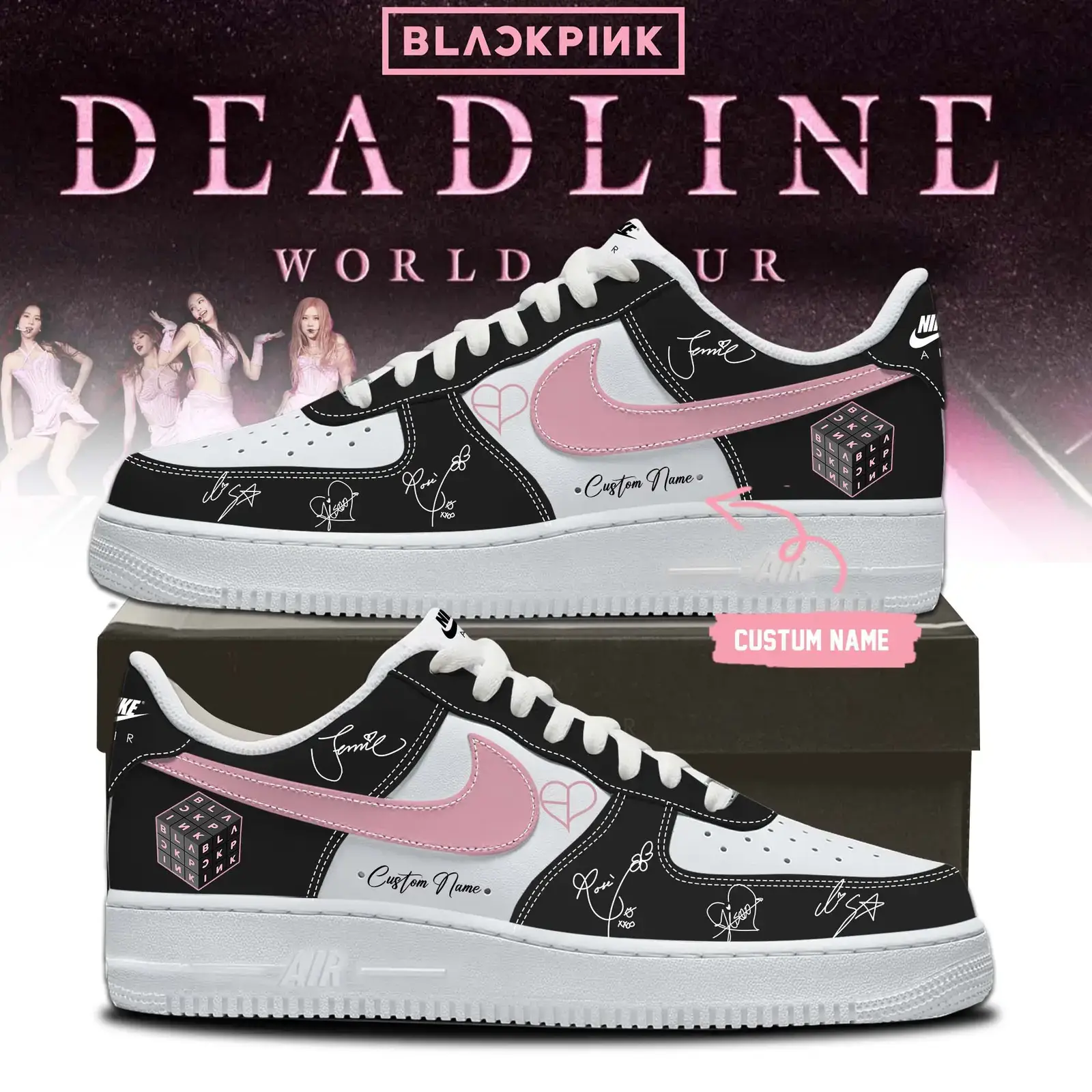 ”Deadline World Tour” Limited Edition Air Force 1 Shoes 4 