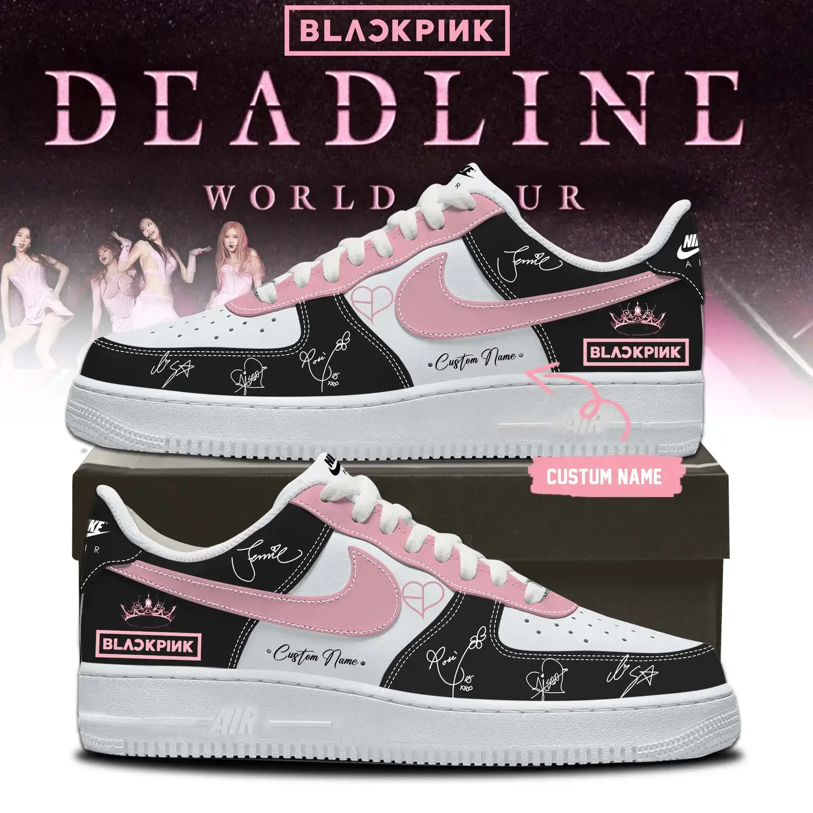 ”Deadline World Tour” Limited Edition Air Force 1 Shoes 6 