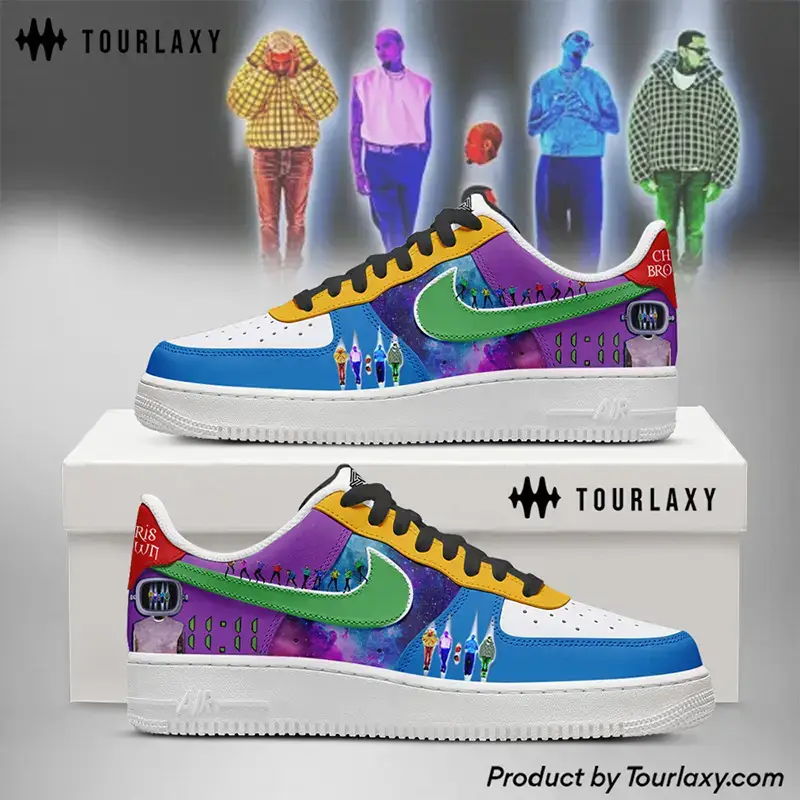 11 Tour Chris Brown Air Force 1 Shoes 