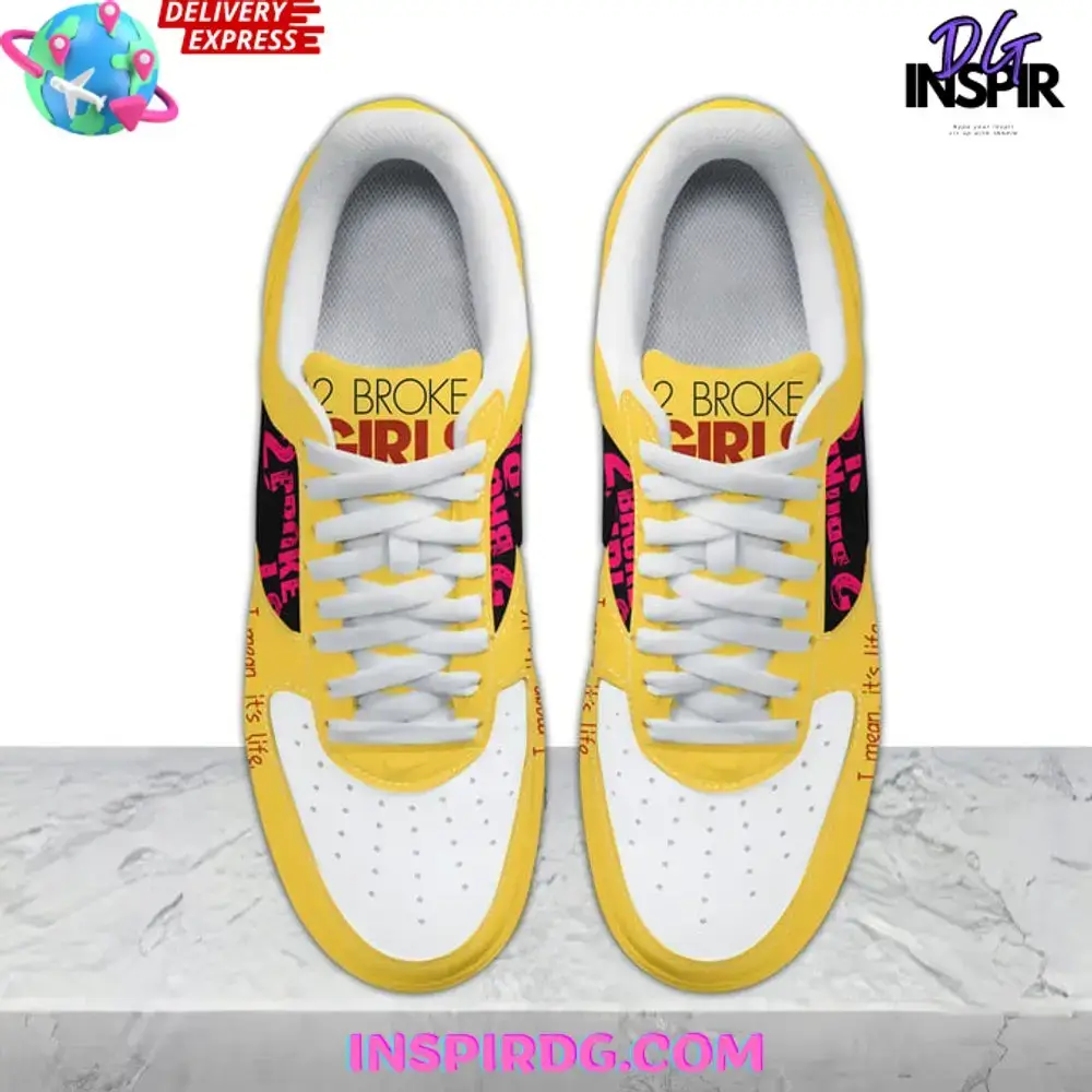 2 Broke Girls Limited Edition Air Force 1 Shoes - Image 4