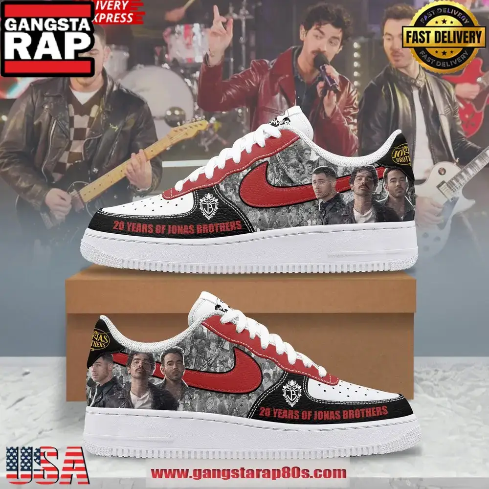 20 Years Of Jonas Brothers Special Air Force 1 Shoes Running Sneakers Shoes