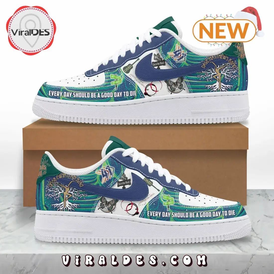 2024 Dave Matthews Band Merry Christmas Air Force 1 Shoes