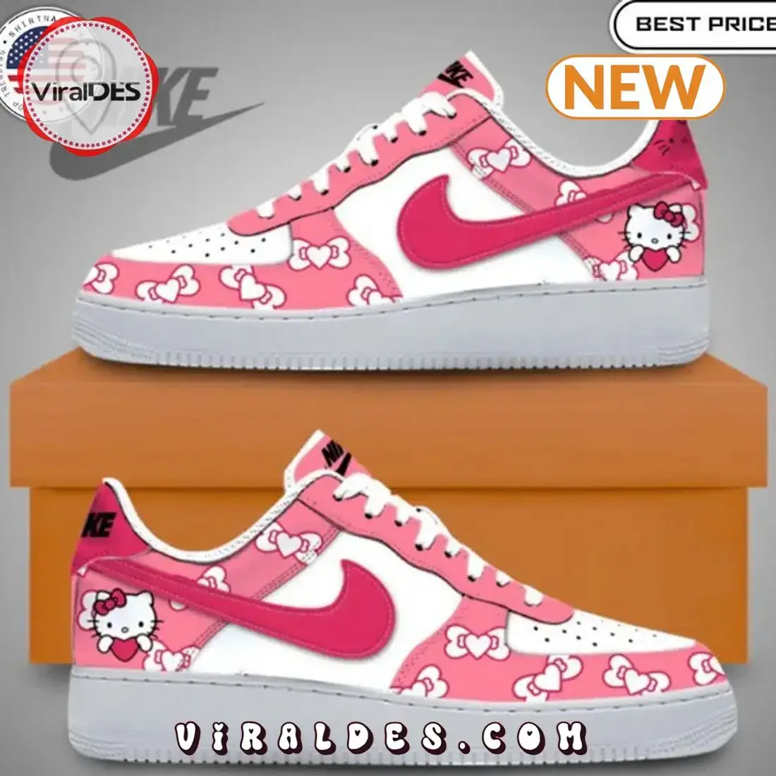 2024 Limited Hello Kitty Night Air Force 1 Shoes - Image 2