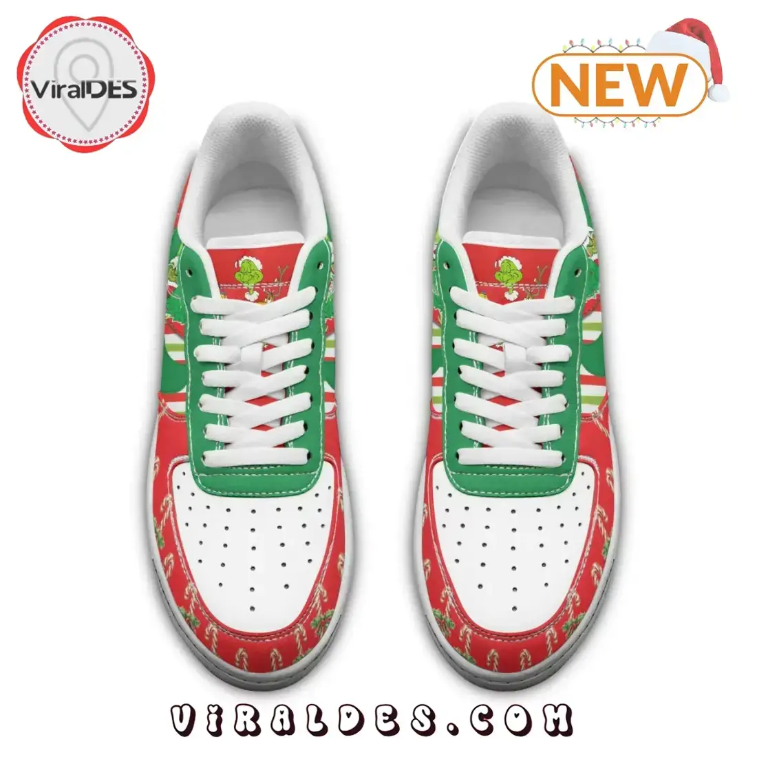 2024 Merry Grinchmas Christmas Air Force 1 Shoes - Image 5