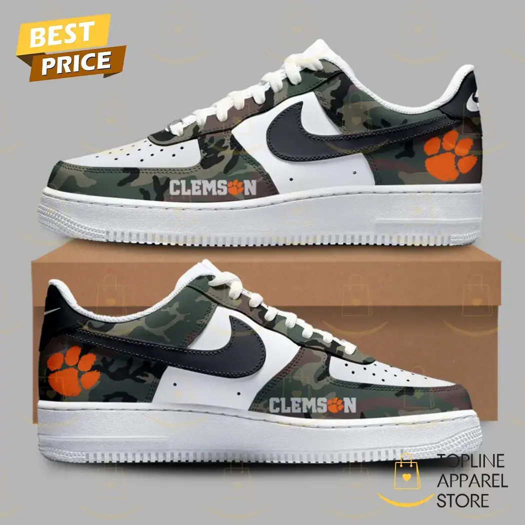 2024 Military Appreciation Clemson Tigers Football Air Force 1 Shoes - Image 2