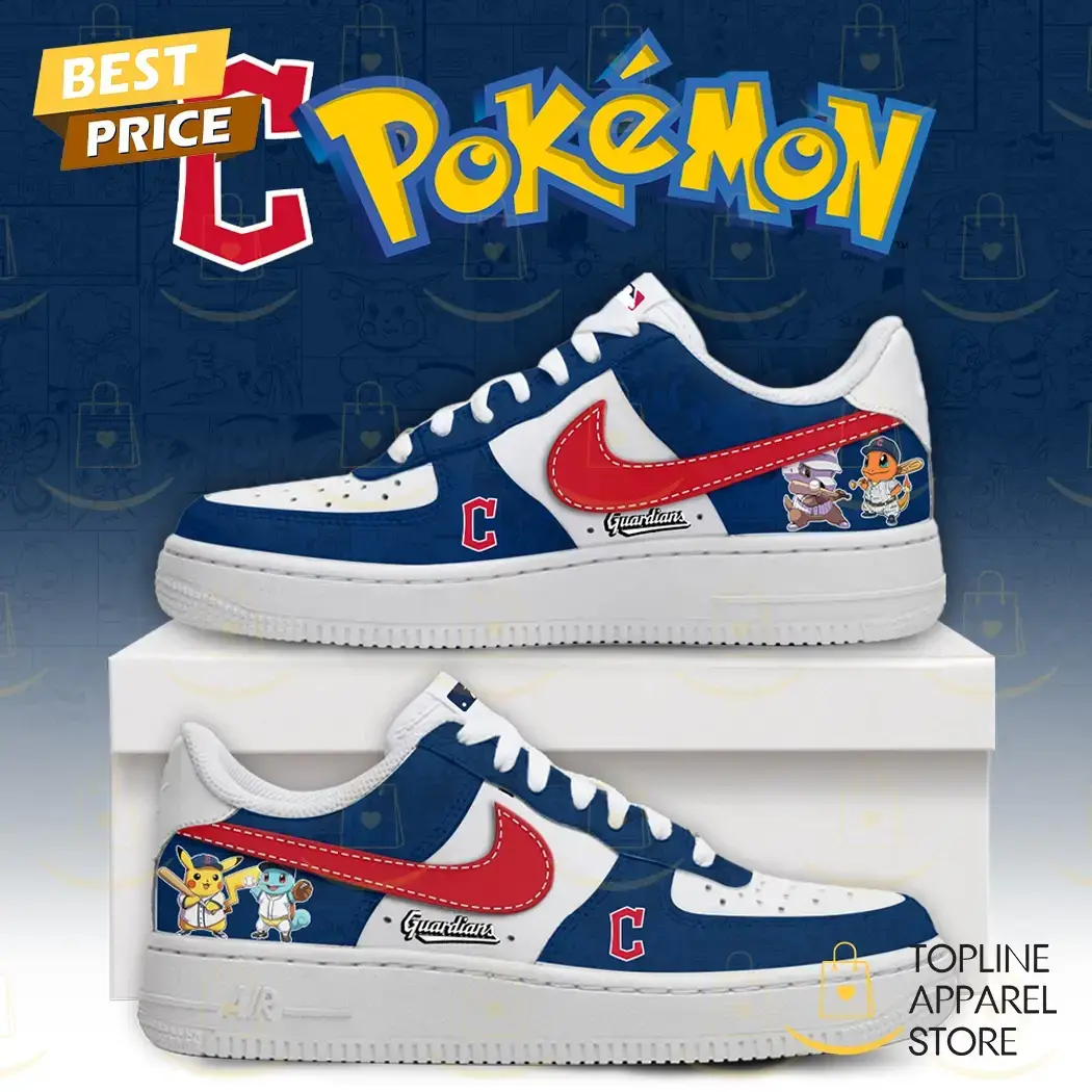 2025 Cleveland Guardians x Po kemon Go Air Force 1 Shoes