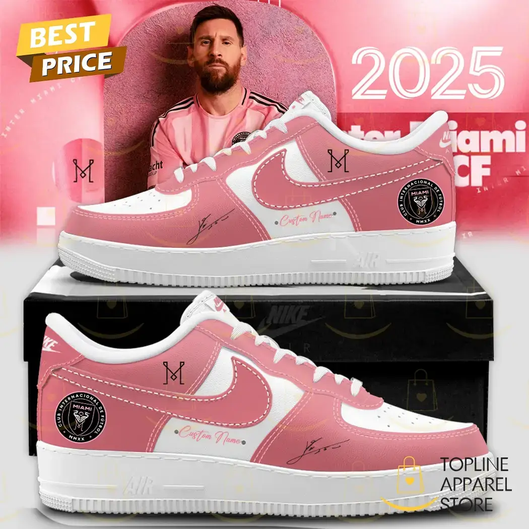 2025 Inter Miami CF Lionel Messi Signature Air Force 1 Shoes