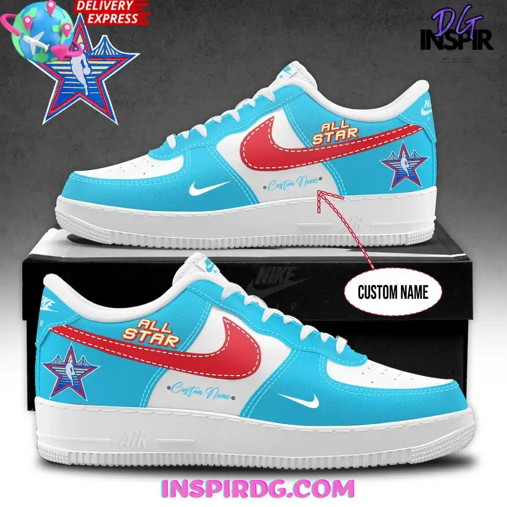 2025 NBA All-Star Game Light Blue Air Force 1 Shoes