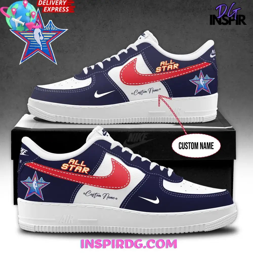 2025 NBA All-Star Game Navy Blue Air Force 1 Shoes