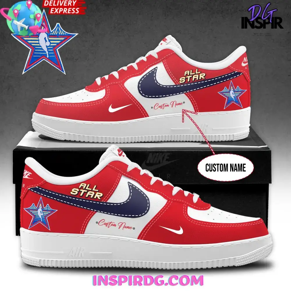 2025 NBA All-Star Game Red Air Force 1 Shoes