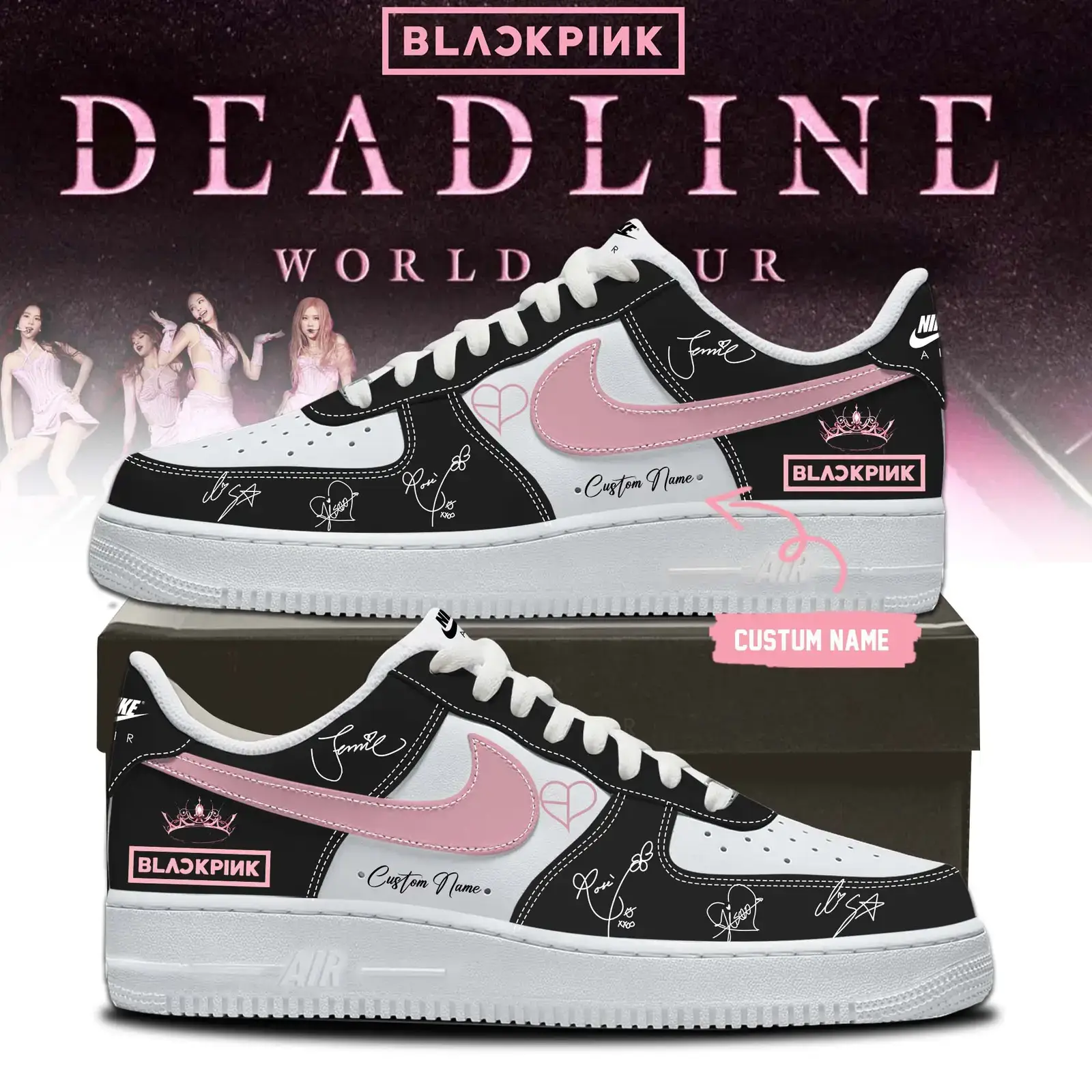 _”Deadline World Tour” Limited Edition Air Force 1 Shoes 1 