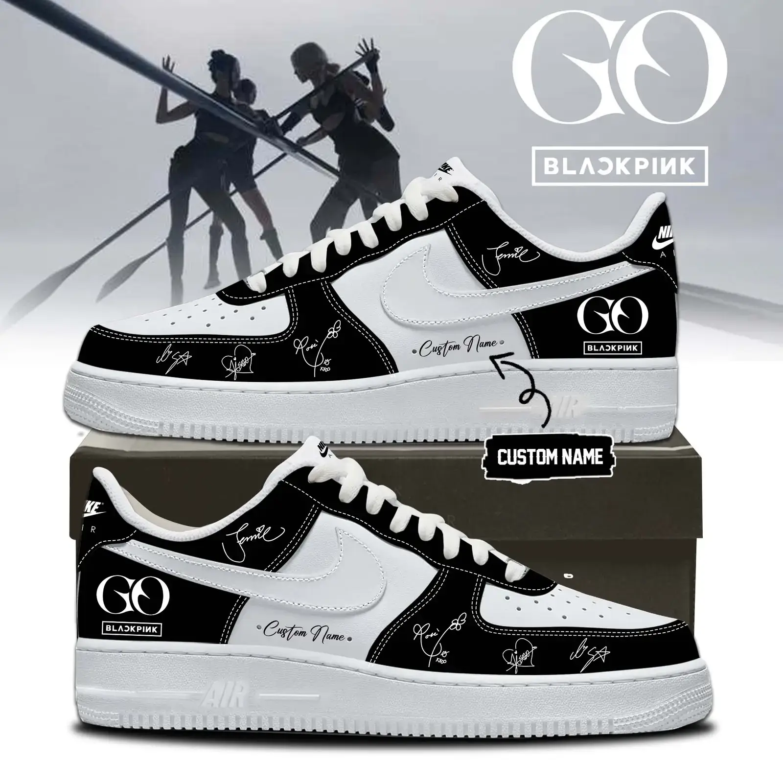,BLACKPINK ‘GO’ M/V Limited Edition Air Force 1 Shoes 2 