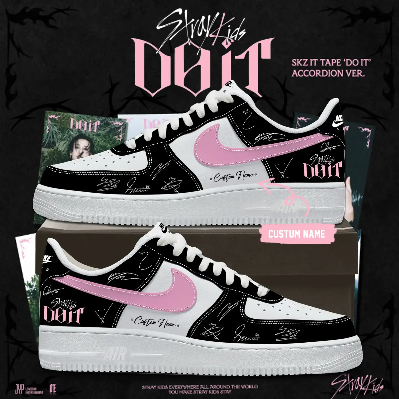 ,Stray Kids DO IT Air Force 1 Shoes 