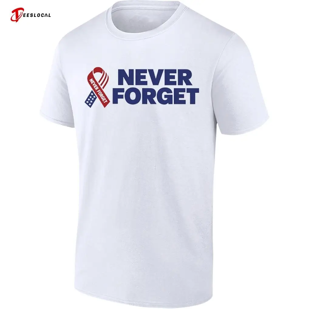 Never Forget American Flag Ribbon Patriotic shirt