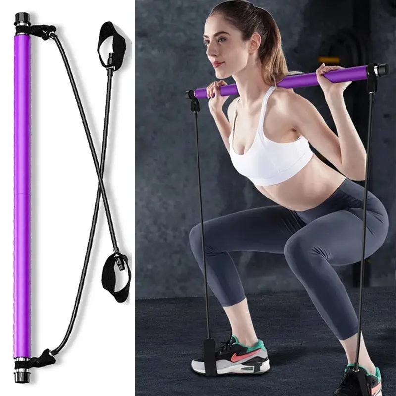 Portable Pilates Bar Kit with Resistance Bands