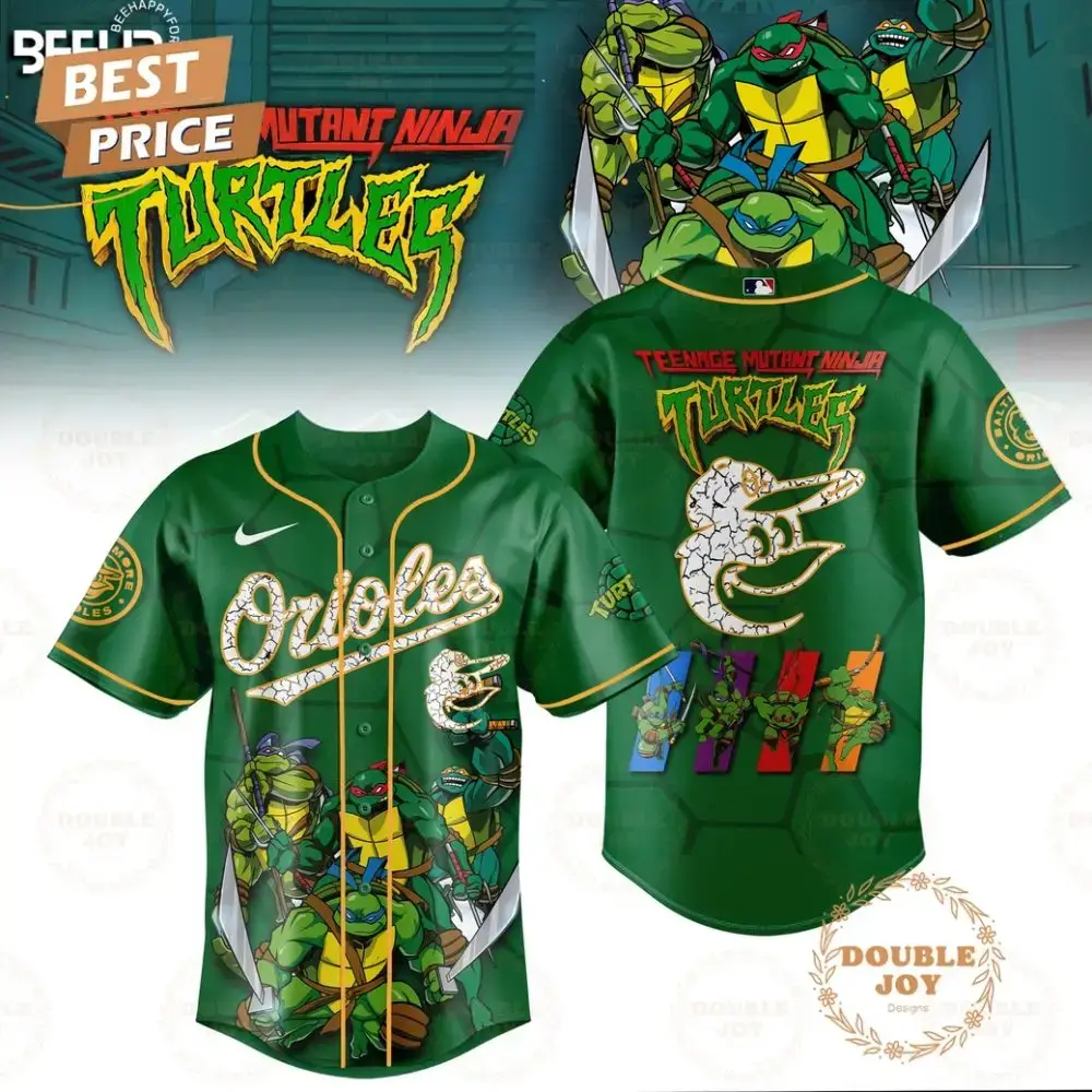 2025 Baltimore Orioles Teenage Mutant Ninja Turtles Special Edition Baseball Jersey Image