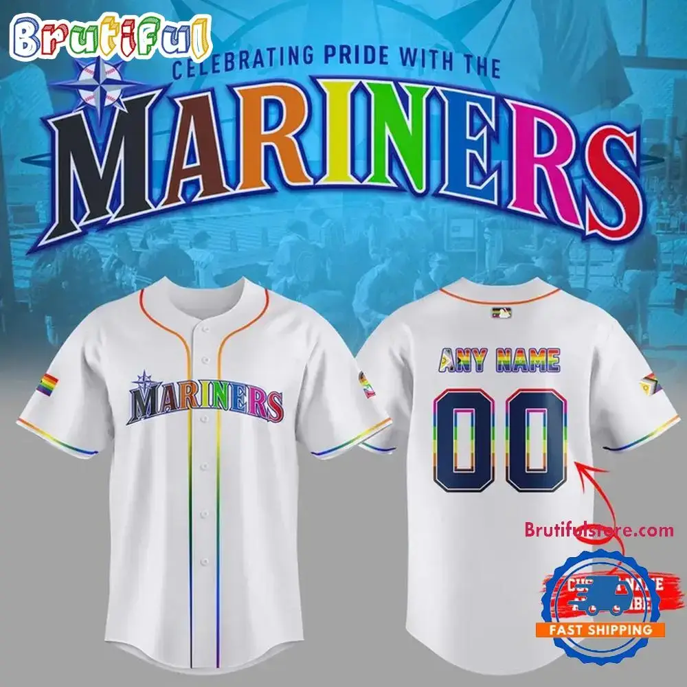 2025 Celebrating Pride With The Seattle Mariners 2025 Baseball Jersey Image