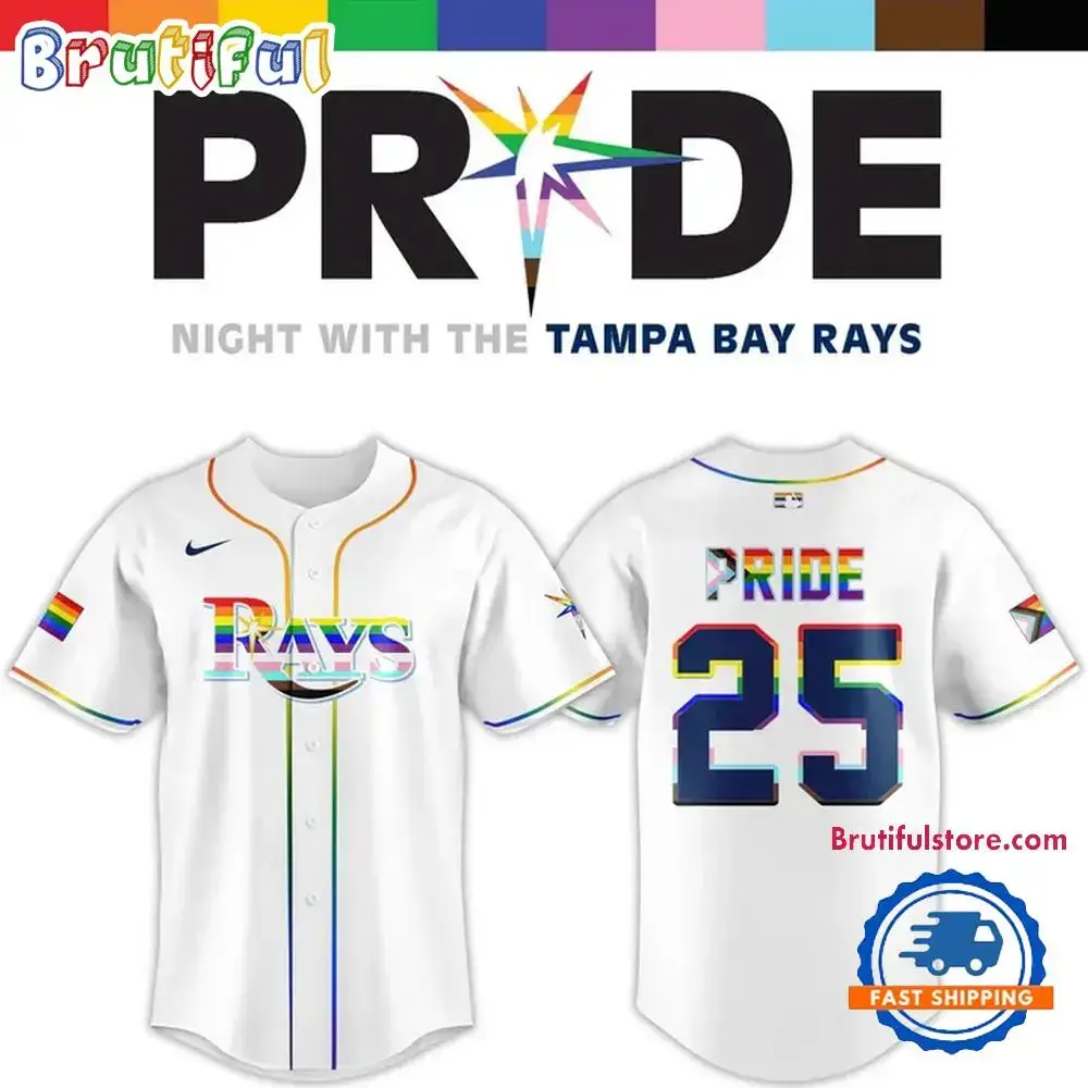 2025 Celebrating Pride With The Tampa Bay Rays 2025 Jersey Shirt Image