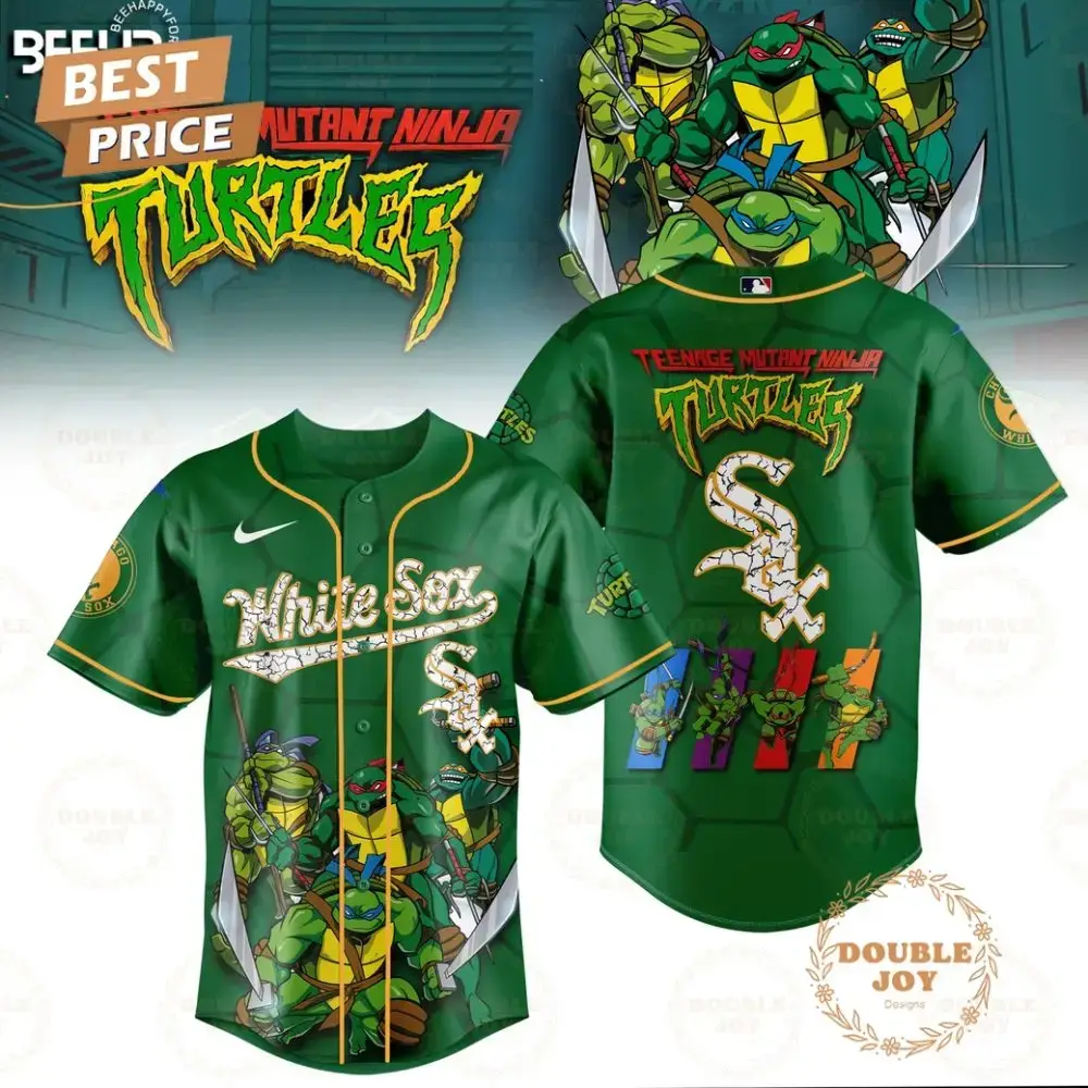 2025 Chicago White Sox Teenage Mutant Ninja Turtles Special Edition Baseball Jersey Image