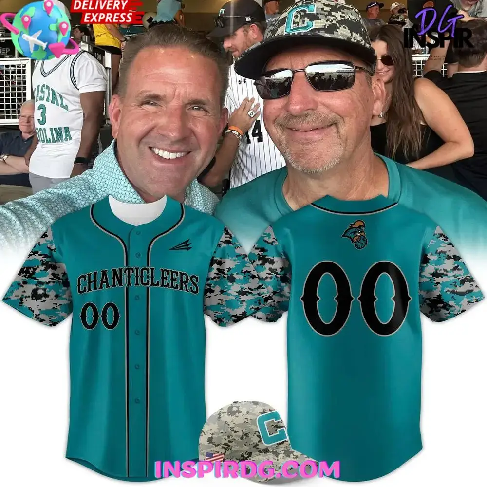 2025 Coastal Carolina Baseball Camo Baseball Jersey Image