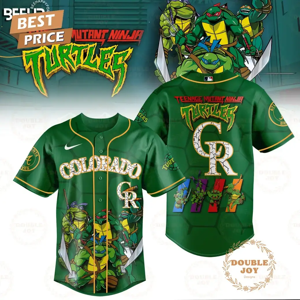 2025 Colorado Rockies Teenage Mutant Ninja Turtles Special Edition Baseball Jersey Image
