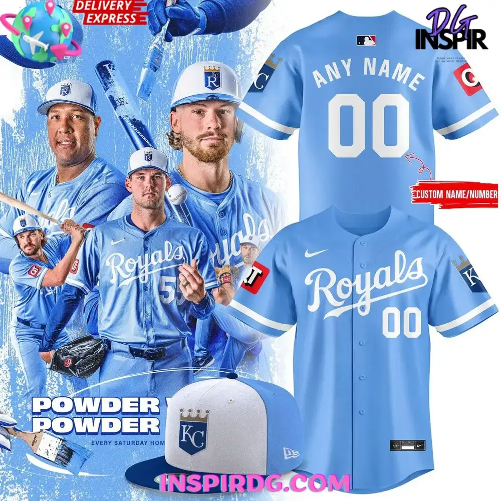 2025 Kansas City Royals Powder Blue Baseball Jersey Image