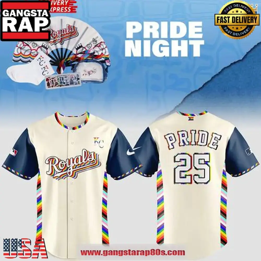 2025 Kansas City Royals Pride Night Special Baseball Jersey Shirt Image