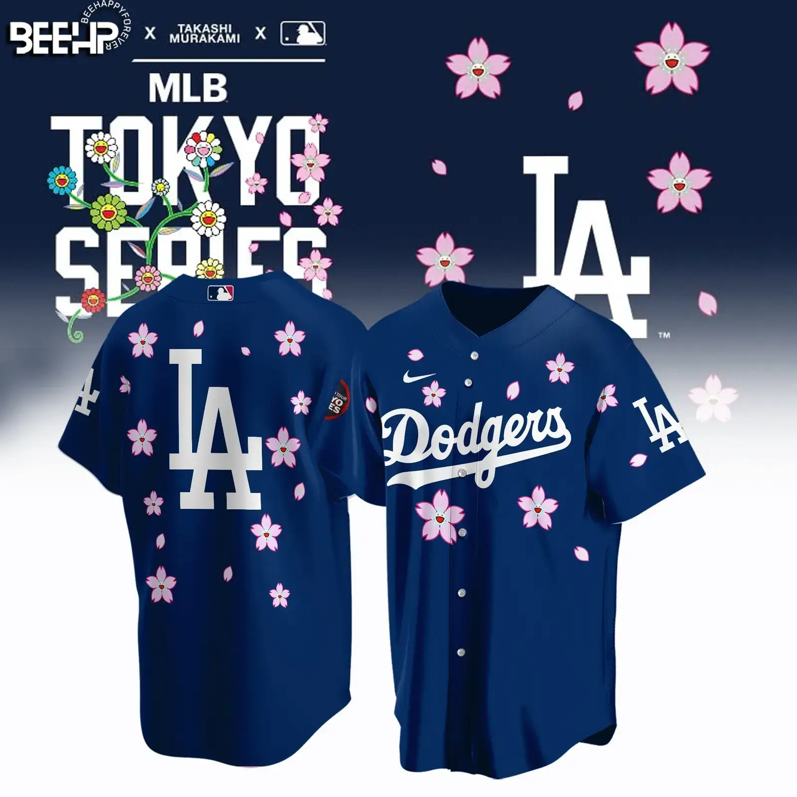 2025 Los Angeles Dodgers Takashi Murakami Baseball Jersey Gifts For Baseball Fans Image