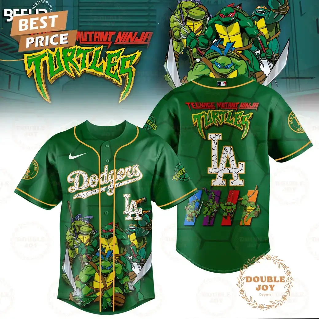 2025 Los Angeles Dodgers Teenage Mutant Ninja Turtles Special Edition Baseball Jersey Image