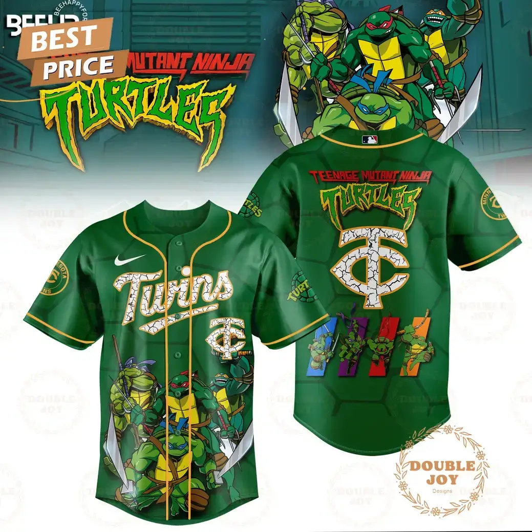 2025 Minnesota Twins Teenage Mutant Ninja Turtles Special Edition Baseball Jersey Image