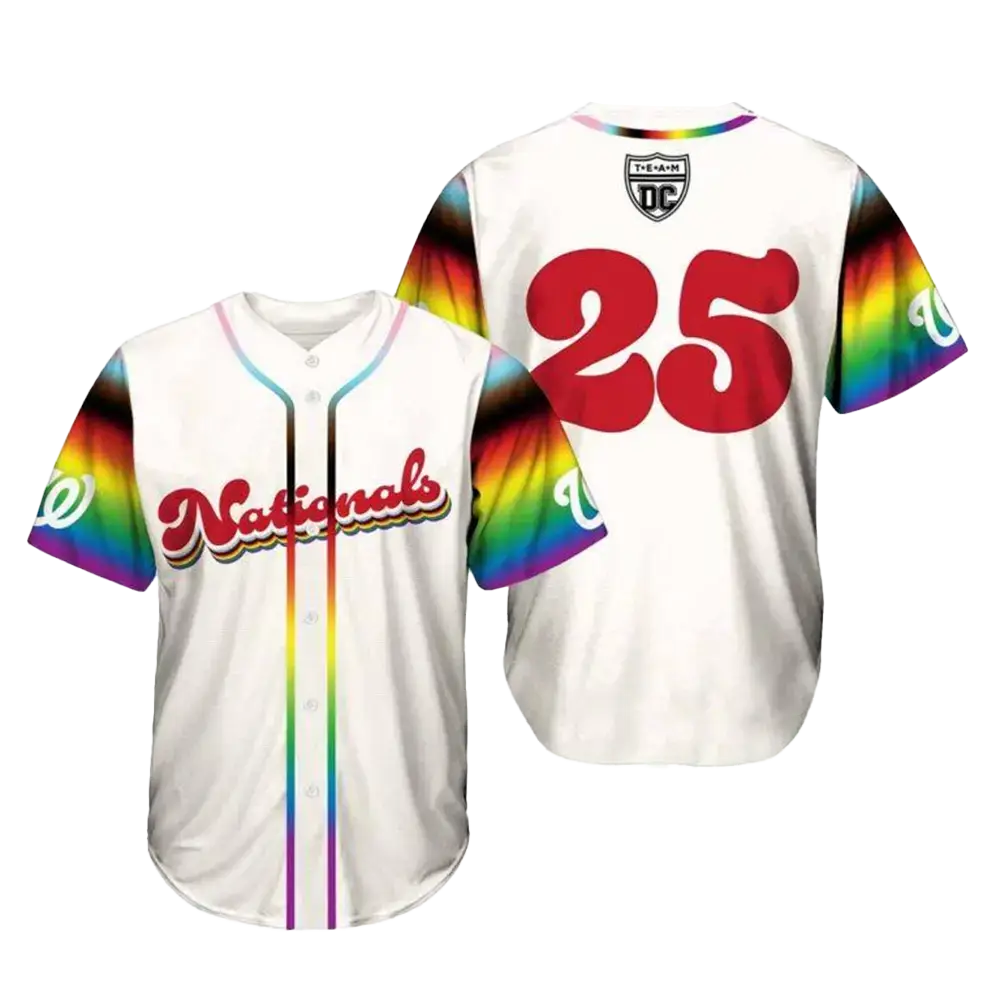2025 Nationals Night Out LGBTQ Jersey Washington Nationals Merch Baseball Team Gift Ideas Image