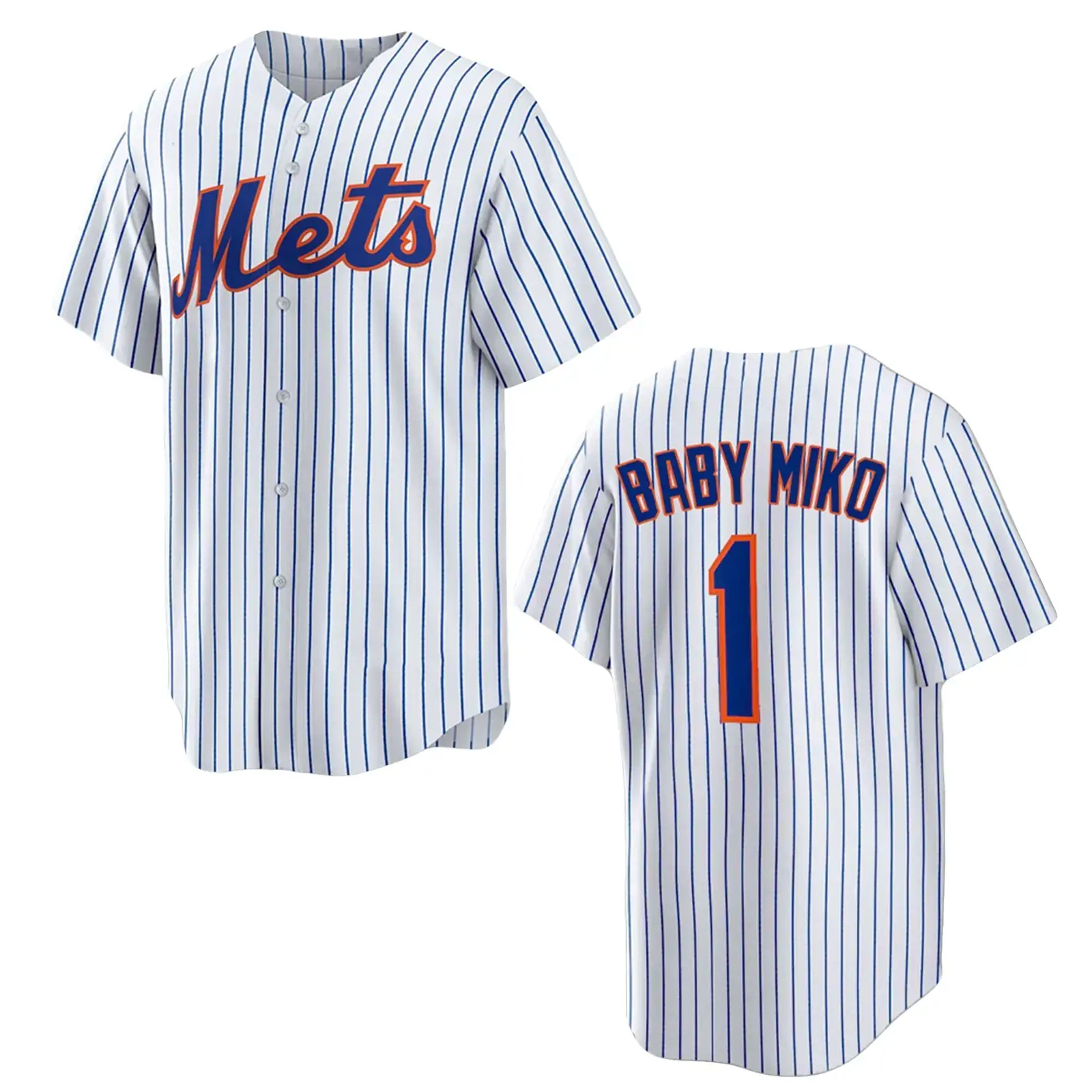 2025 New York Mets Baby Miko Baseball Jersey Image
