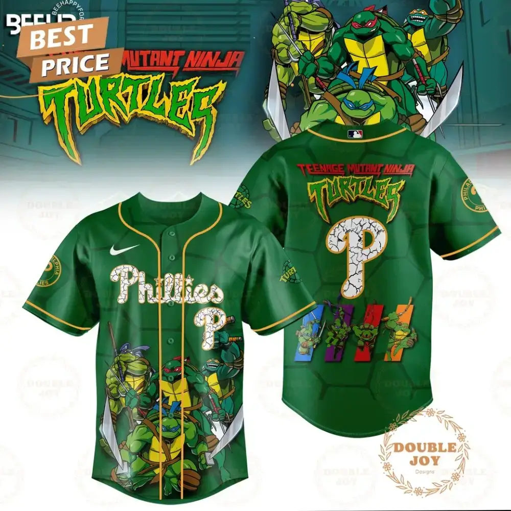 2025 Philadelphia Phillies Teenage Mutant Ninja Turtles Special Edition Baseball Jersey Image