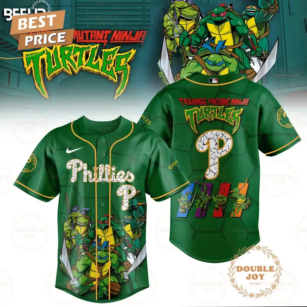 2025 Philadelphia Phillies Teenage Mutant Ninja Turtles Special Edition Baseball Jersey Image