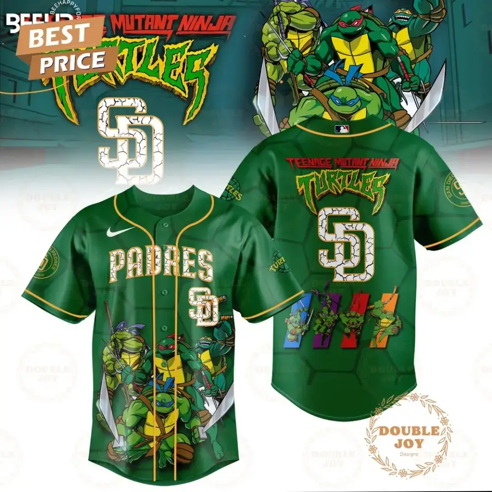 2025 San Diego Padres Teenage Mutant Ninja Turtles Special Edition Baseball Jersey Image