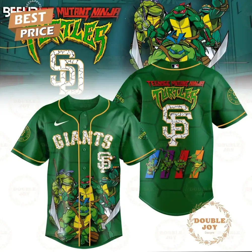 2025 San Francisco Giants Teenage Mutant Ninja Turtles Special Edition Baseball Jersey Image