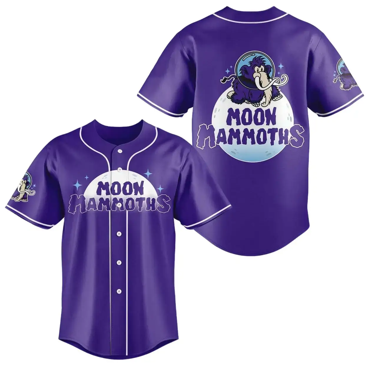 2025 SeaWolves Moon Mammoths Limited Edition Baseball Jersey Image