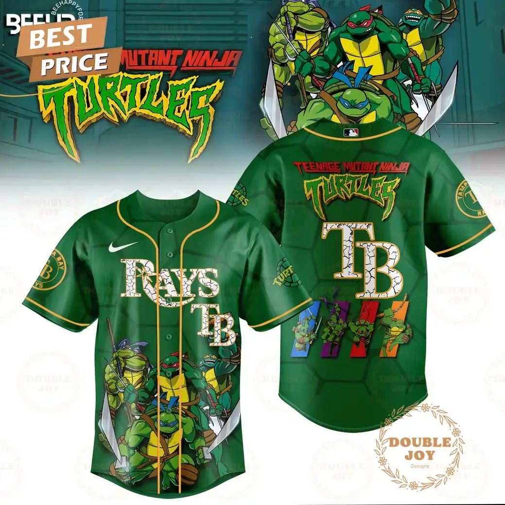 2025 Tampa Bay Rays Teenage Mutant Ninja Turtles Special Edition Baseball Jersey Image