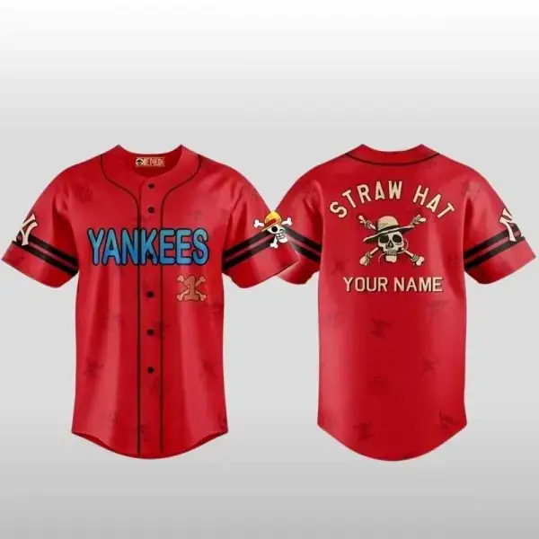 2026 New York Yankees One Piece Live Action Season 2 Luffy Neighbours Jersey Image