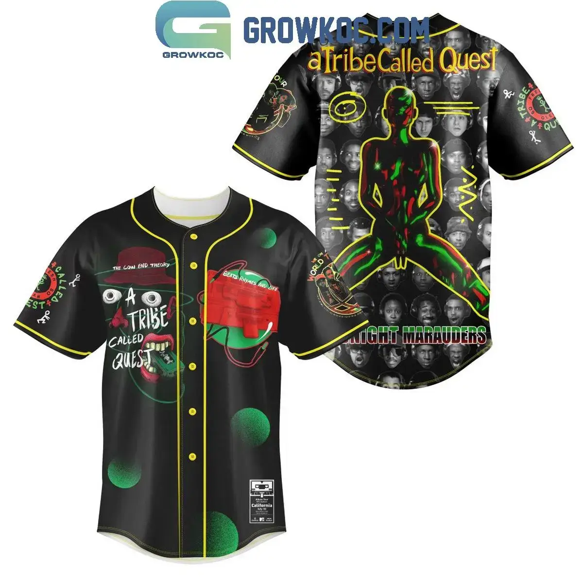 A Tribe Called Quest Beats Rhymes Life Baseball Jersey Image