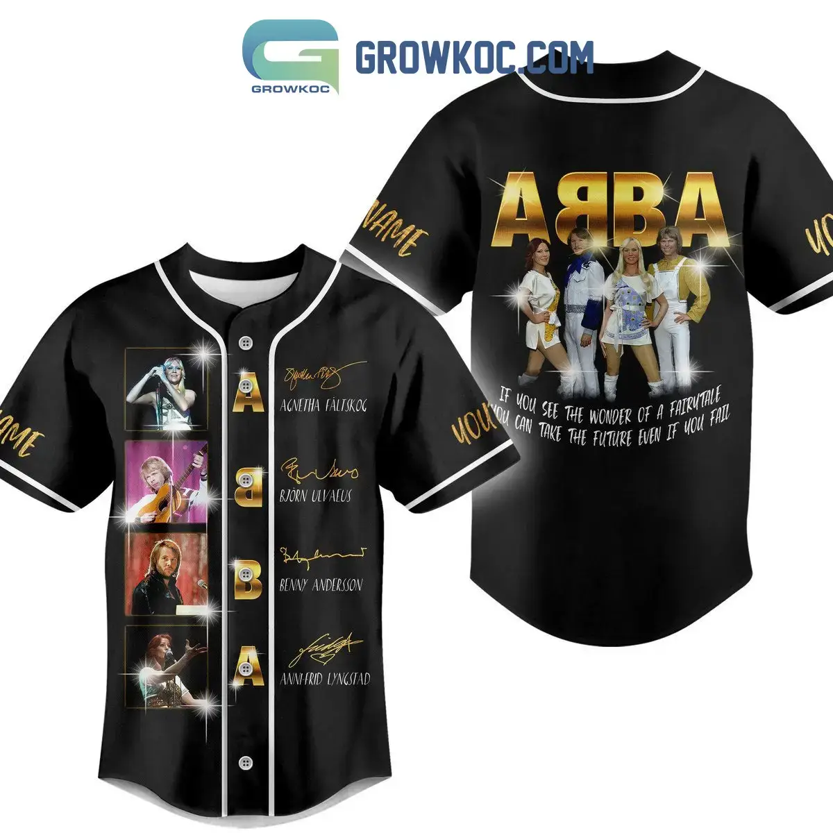 Abba If You See The Wonder Of A Fairutale Personalized Baseball Jersey Image