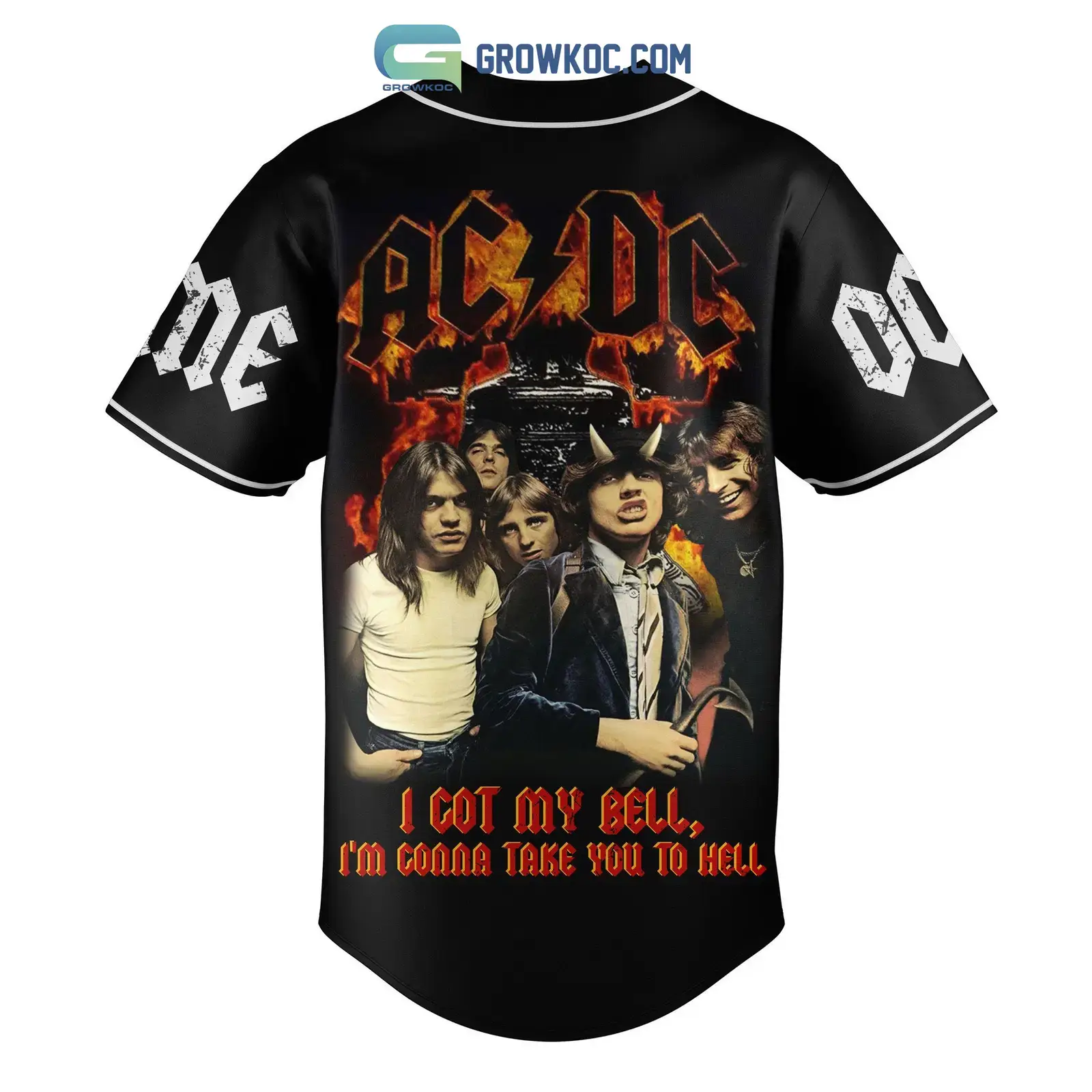 AC/DC Highway To Hell Personalized Baseball Jersey Image
