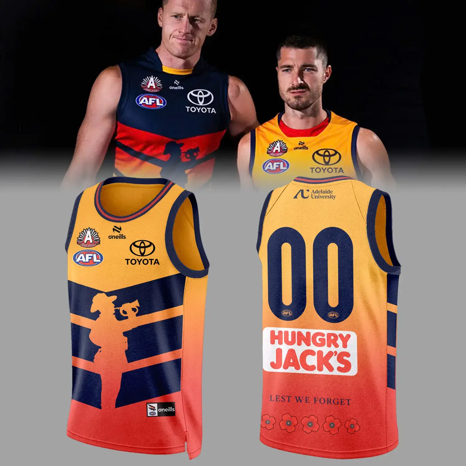 Adelaide Crows Anzac Day Jersey Best Gift For Fan Image