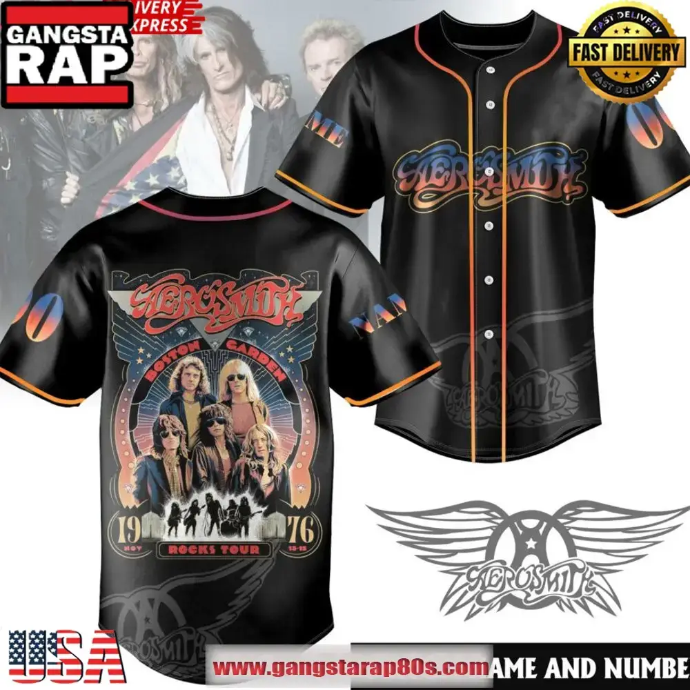 Aerosmith Band Limited Edition Baseball Jersey Shirt Image