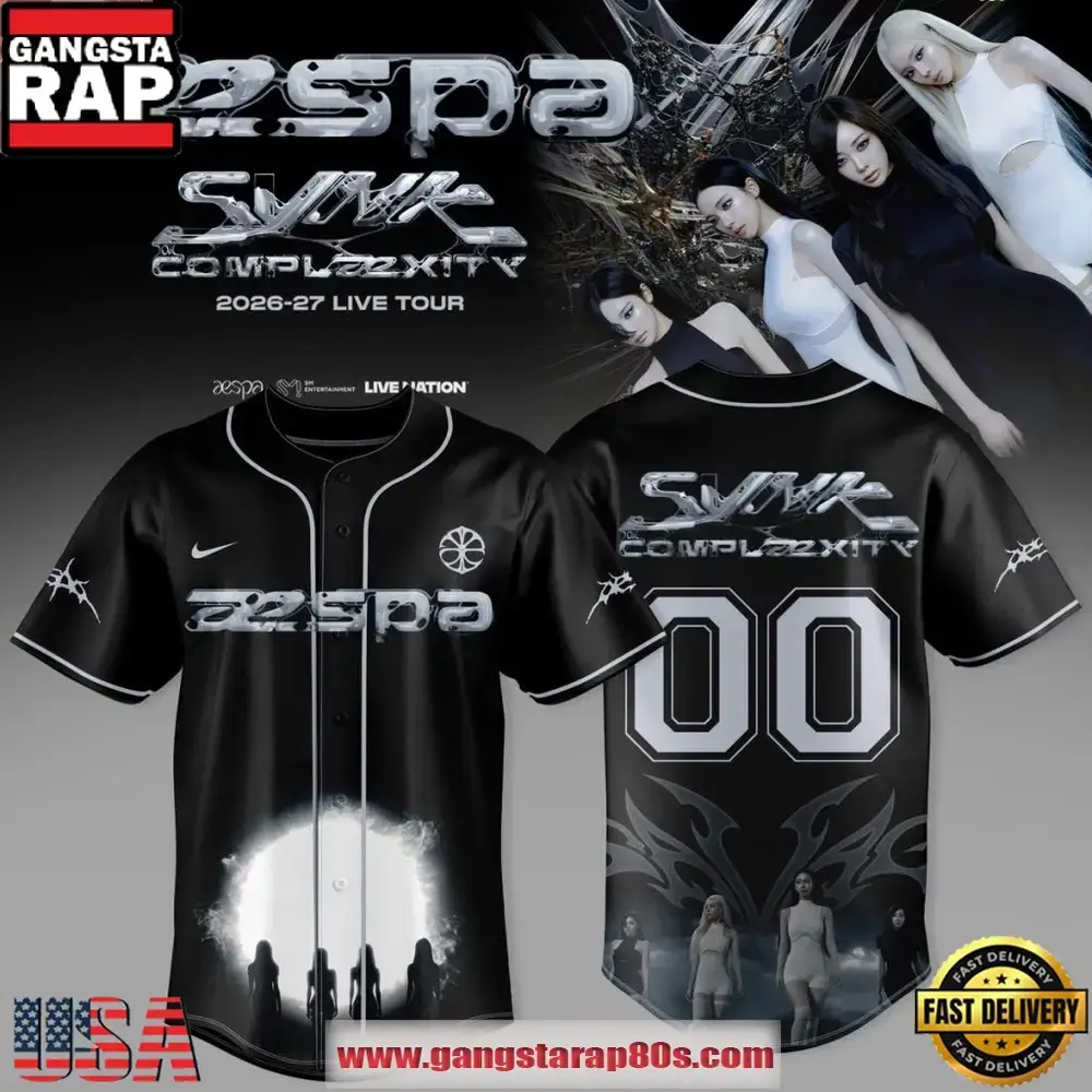 Aespa Live Tour Synk Complexity 2026 Angel Wings Custom Baseball Jersey Image
