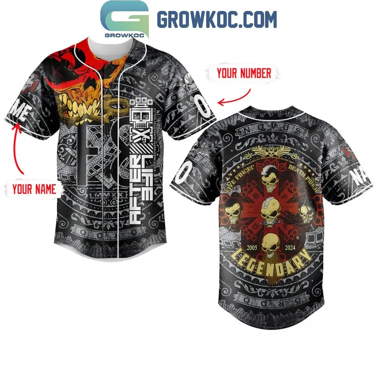 After Life Legendary 2005-2024 Personalized Baseball Jersey Image