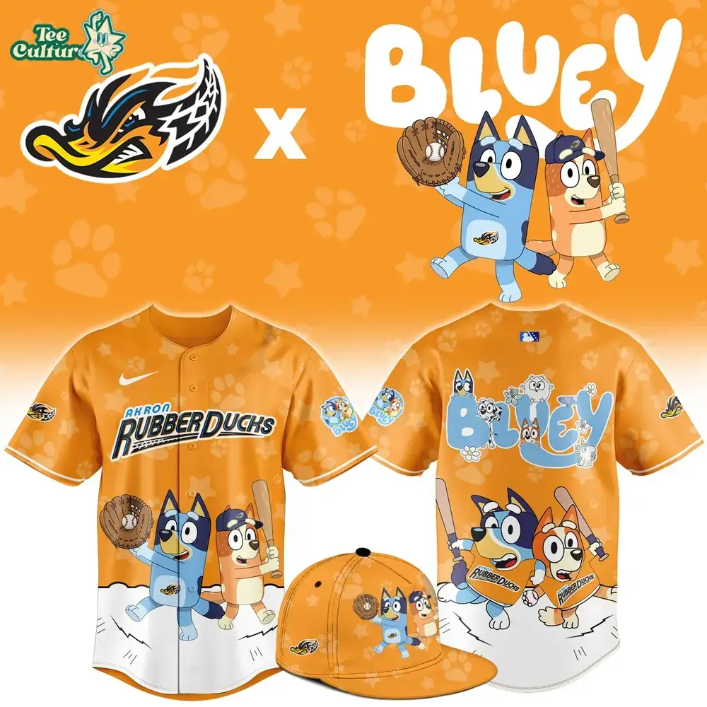 Akron RubberDucks Bluey Game Night Collector Jersey Image